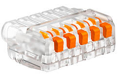 Клемa 5х-полюсна 400 В 24 А (5х0,2-2,5) OBO Bettermann, клема з'єднувальна, клемник самозатискний 2054458