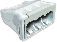 Клему 3-полюсна 400 В 24 А (3х0,2-2,5) самозатискна OBO Bettermann, клема з'єднувальна, клемник 2054485