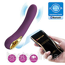 Вібратор з 12 режимами вібрації та управління через додаток Pretty Love Ethan Vibrator Purple, фото 2