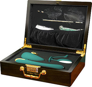 Набір Knight Jenay Pandora Box v2.0: вакуумний вібратор, вібратор, віброяйце, щікоталка та маска