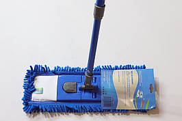 Швабра для підлоги з мікрофібри локшина "Еко Люкс"синя