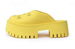 Жіночі шльопанці Yellow Perforated G Platform Sandal ALL17634