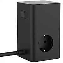 Мережевий фільтр з зарядкою для ноутів Proove Power Cube 65W (3xAC + 2xType-C + 1xUSB) 1.5m, фото 3