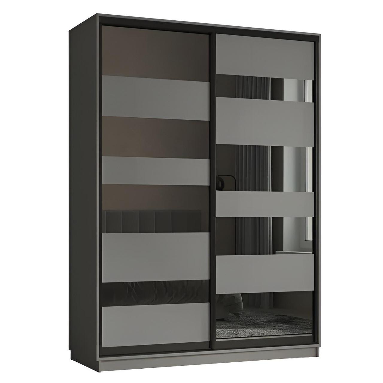 Шафа купе дводверна Verto, Сірий графіт "Garant", фото 1