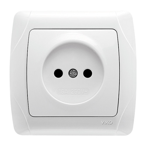 Розетка без заземлення Viko Carmen біла, фото 1