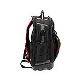 Рюкзак для інструментів з 2 плечовими ременями 75 кишень (385x200x485 мм) з армованого нейлону Yato YT-74283, фото 3