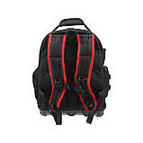 Рюкзак для інструментів з 2 плечовими ременями 75 кишень (385x200x485 мм) з армованого нейлону Yato YT-74283, фото 7