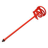 Міксер для будівельних сумішей спіральний оцинкований Ø=120x 600 мм кріплення гвинт. М14 Yato YT-55031, фото 4