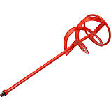 Міксер для будівельних сумішей спіральний оцинкований Ø=160x 600 мм кріплення гвинт. М14 Yato YT-55041, фото 3