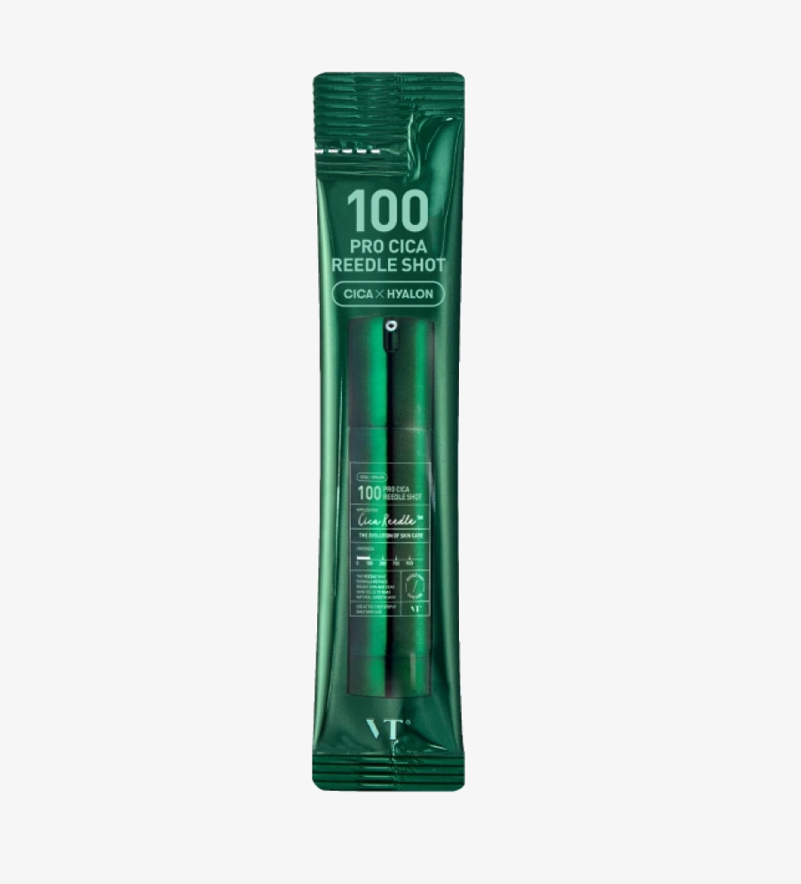 Бустер-сироватка з мікроголками для чутливої шкіри VT Cosmetics Pro Cica Reedle Shot 100 пробник 2 мл