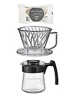 HARIO PEGASUS 01 Набір сервер, пуровер, фільтра 100 шт