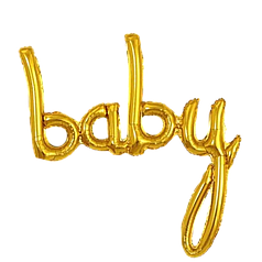 Гірлянда літери 003 КИТАЙ-КТ Baby - золото (УП)