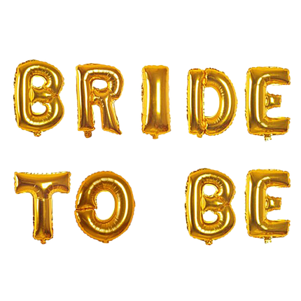 Гірлянда літери 051 КИТАЙ-КТ Bride to Be - золото (УП), фото 1
