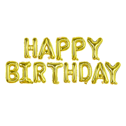 Гірлянда літери 035 КИТАЙ-КТ Happy Birthday - золото (УП), фото 1
