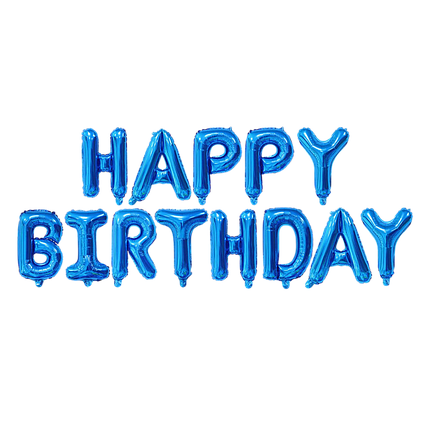 Гірлянда літери 038 КИТАЙ-КТ Happy Birthday - синя (УП), фото 1