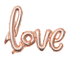 Гірлянда літери 007 КИТАЙ-КТ Love - рожеве золото (УП)