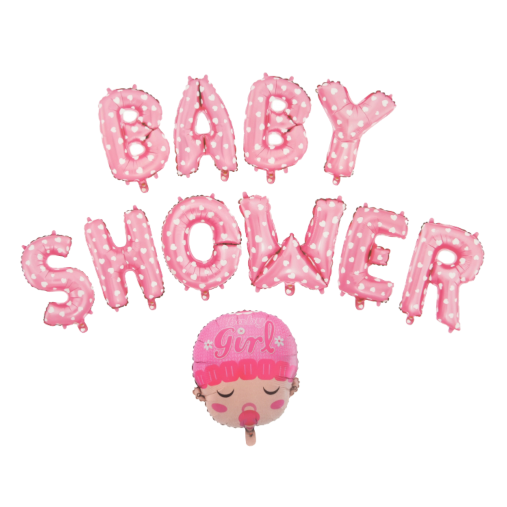 Гірлянда літери 046 КИТАЙ-КТ Baby Shower - рожева (УП)