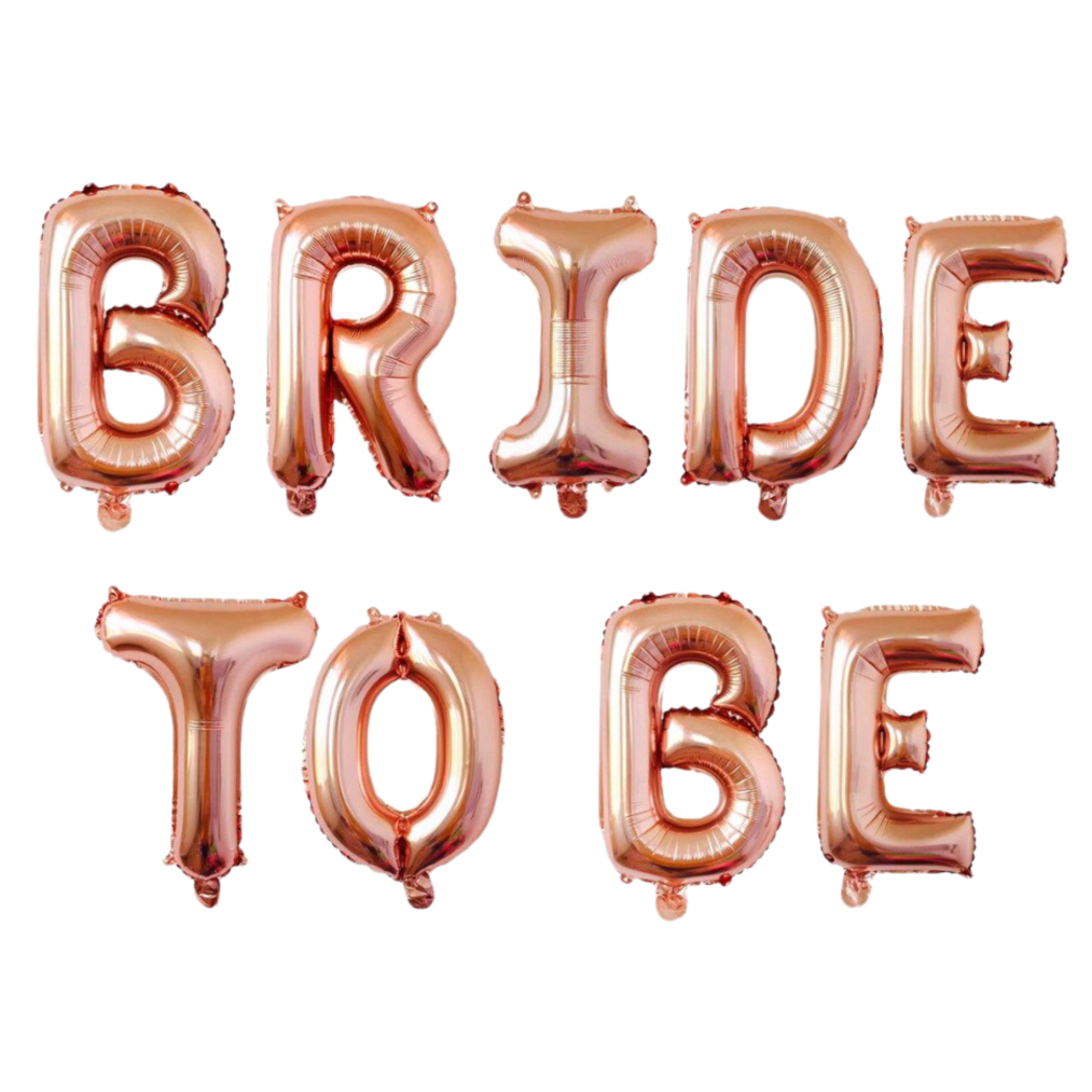 Гірлянда літери 059 КИТАЙ-КТ Bride to Be - рожеве золото (УП)