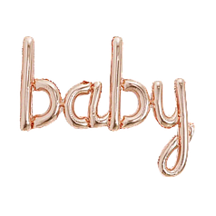 Гірлянда літери 004 КИТАЙ-КТ Baby - рожеве золото (УП)