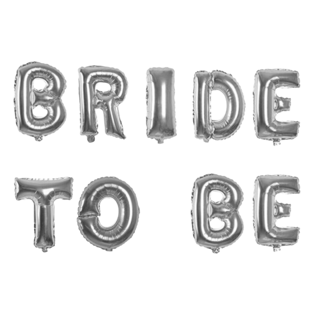 Гірлянда літери 055 КИТАЙ-КТ Bride to Be - срібло (УП)