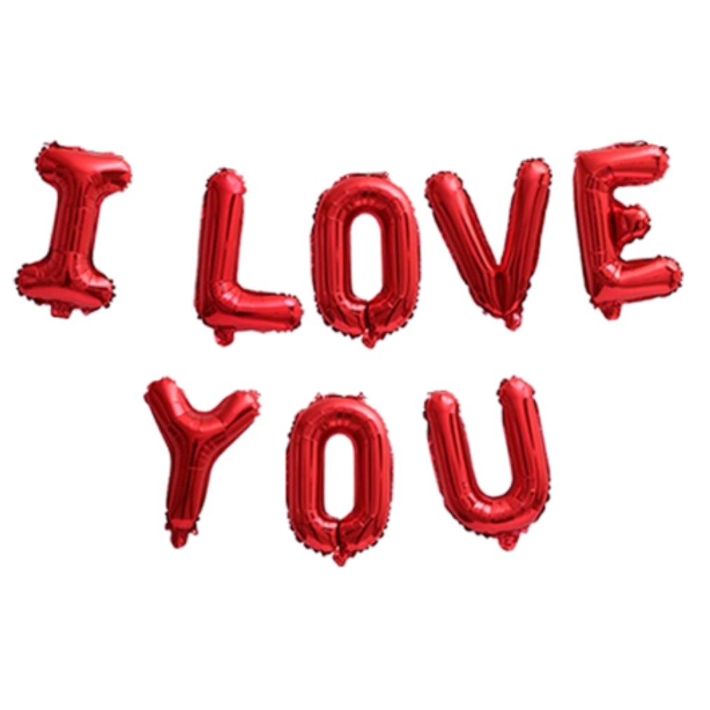 Гірлянда літери 057 КИТАЙ-КТ I Love You - червона (УП)