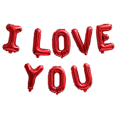 Гірлянда літери 057 КИТАЙ-КТ I Love You - червона (УП)