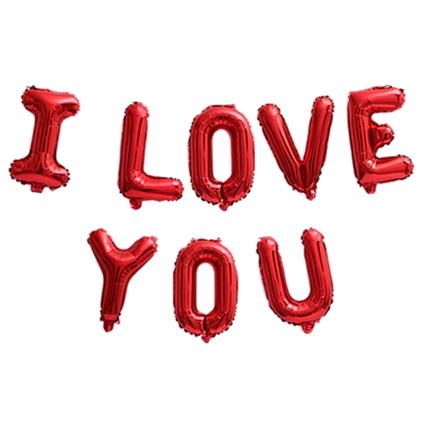 Гірлянда літери 057 КИТАЙ-КТ I Love You - червона (УП), фото 1