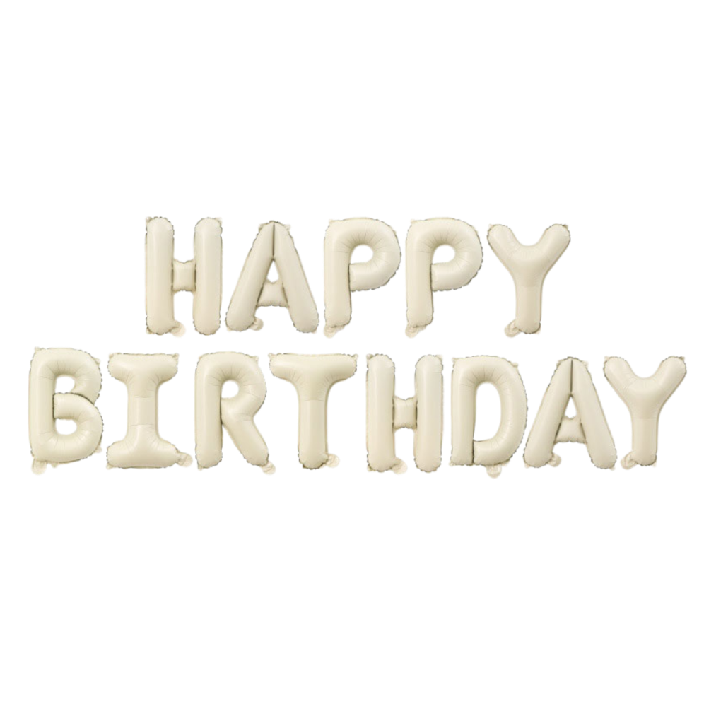 Гірлянда літери 034 КИТАЙ-КТ Happy Birthday - кремова (УП)