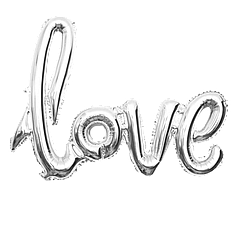 Гірлянда літери 009 КИТАЙ-КТ Love - срібло (УП)