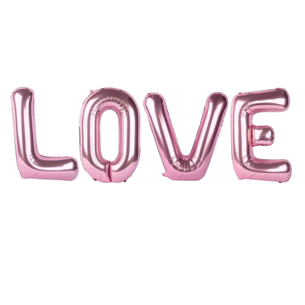 Гірлянда літери 015 КИТАЙ-КТ Love 40" - ніжно-рожева (УП)
