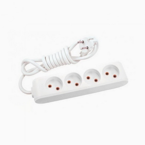 Подовжувач 4 гнізда 5 метрів без заземлення Viko Multi-Let, фото 1