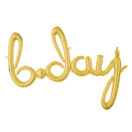 Гірлянда літери 001 ANAGRAM-АН B-day - золото (УП), фото 1