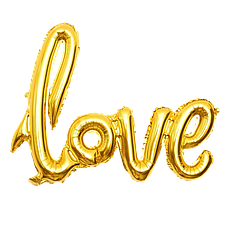 Гірлянда літери 006 КИТАЙ-КТ Love - золото (УП)