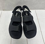 Дитячі стильні босоніжки Jong Golf  для дівчинки 32-37  чорні, фото 3