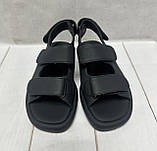 Дитячі стильні босоніжки Jong Golf  для дівчинки 32-37  чорні, фото 2