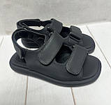 Дитячі стильні босоніжки Jong Golf  для дівчинки 32-37  чорні, фото 5