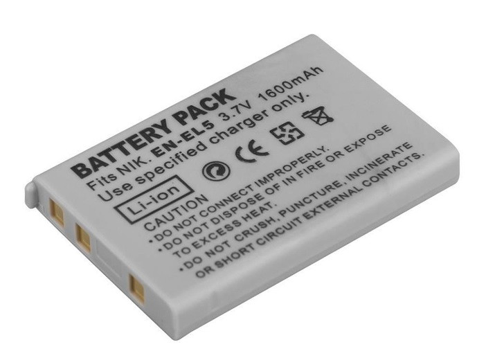Батарея акумулятор Nikon EN-EL5 Coolpix: 3700, 4200, 5200, 5900, 7900, P3, P4, P80, P90, P100, P500, P5000, фото 1