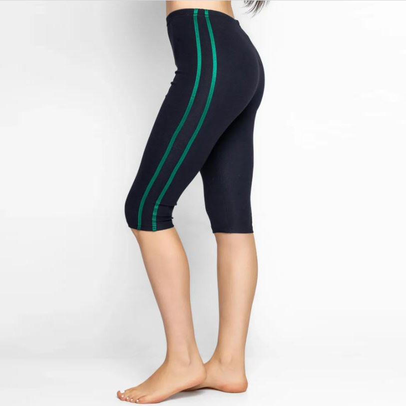 Чорні бриджі з темно-зеленими смужками "Бавовна + Лайкра" ТМ "OK" (2XL) Розміри: 50- 52 (33043-1), фото 1