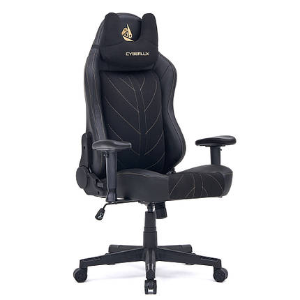 Ігрове комп'ютерне крісло для геймерів Cyberlux Helios Black, фото 1