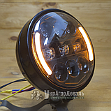 LED-фара МТЗ, ЮМЗ для ФГ-304/305 (ближній/дальній + поворот + ДХВ, 5.75 inch, 65 Вт), фото 6