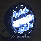 LED-фара МТЗ, ЮМЗ для ФГ-304/305 (ближній/дальній + поворот + ДХВ, 5.75 inch, 65 Вт), фото 7