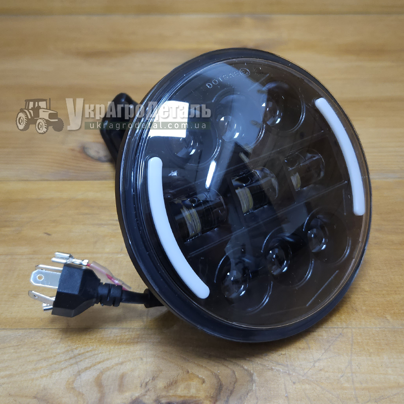 LED-фара МТЗ, ЮМЗ для ФГ-304/305 (ближній/дальній + поворот + ДХВ, 5.75 inch, 65 Вт)