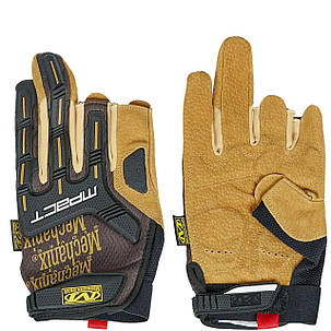Рукавички Mechanix M-Pact Framer Leather Brown, фото 1