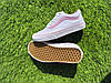 СКИДКА 36 р Білі тканинні кеди VANS white/Pink з рожевою смугою жіночі текстильні весна-літа, фото 9