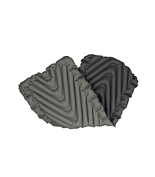 Спальний Надувний Килим (Каремат) Klymit Static V Luxe sl Stone Grey Сірий, фото 3