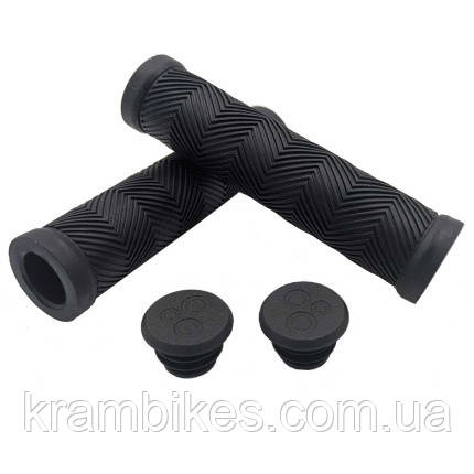 Гріпси на кермо велосипеда ONRIDE ZigZag чорні 130мм