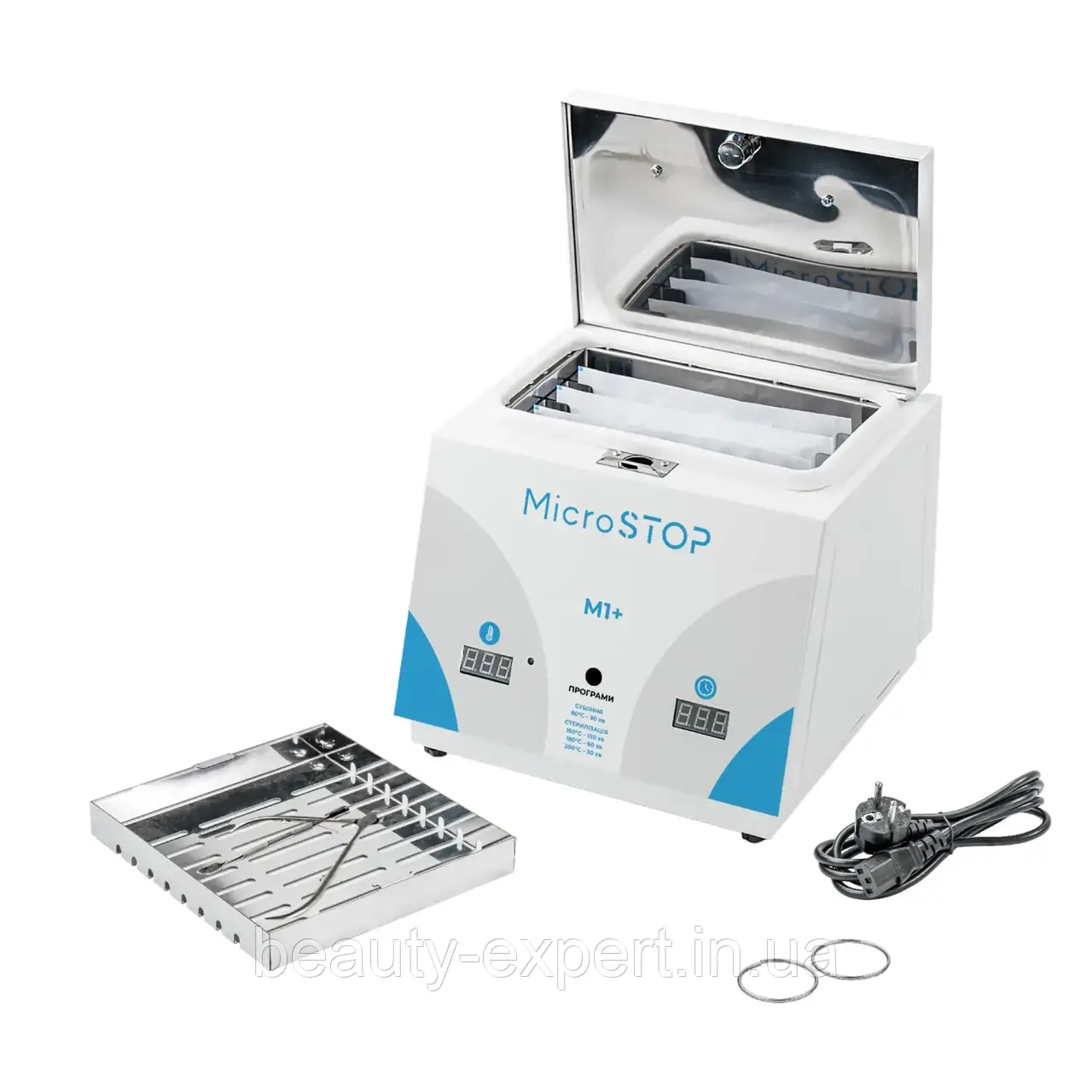 Сухожаровий стерилізатор MicroSTOP М1+ для стерилізації інструментів майстра манікюру тату майстра косметолога