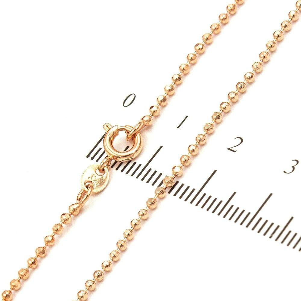 Ланцюжок «Перлина», 0,2/44 см, лимонна позолота (224621), фото 1