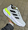 Чоловічі кросівки Adidas Adistar White blue на літо Адідас білі з блакитним яскраві сітка текстиль дихаючі легкі для чоловіків, фото 9