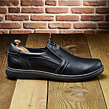 Чоловічі туфлі чорні шкіряні класичні, фото 4